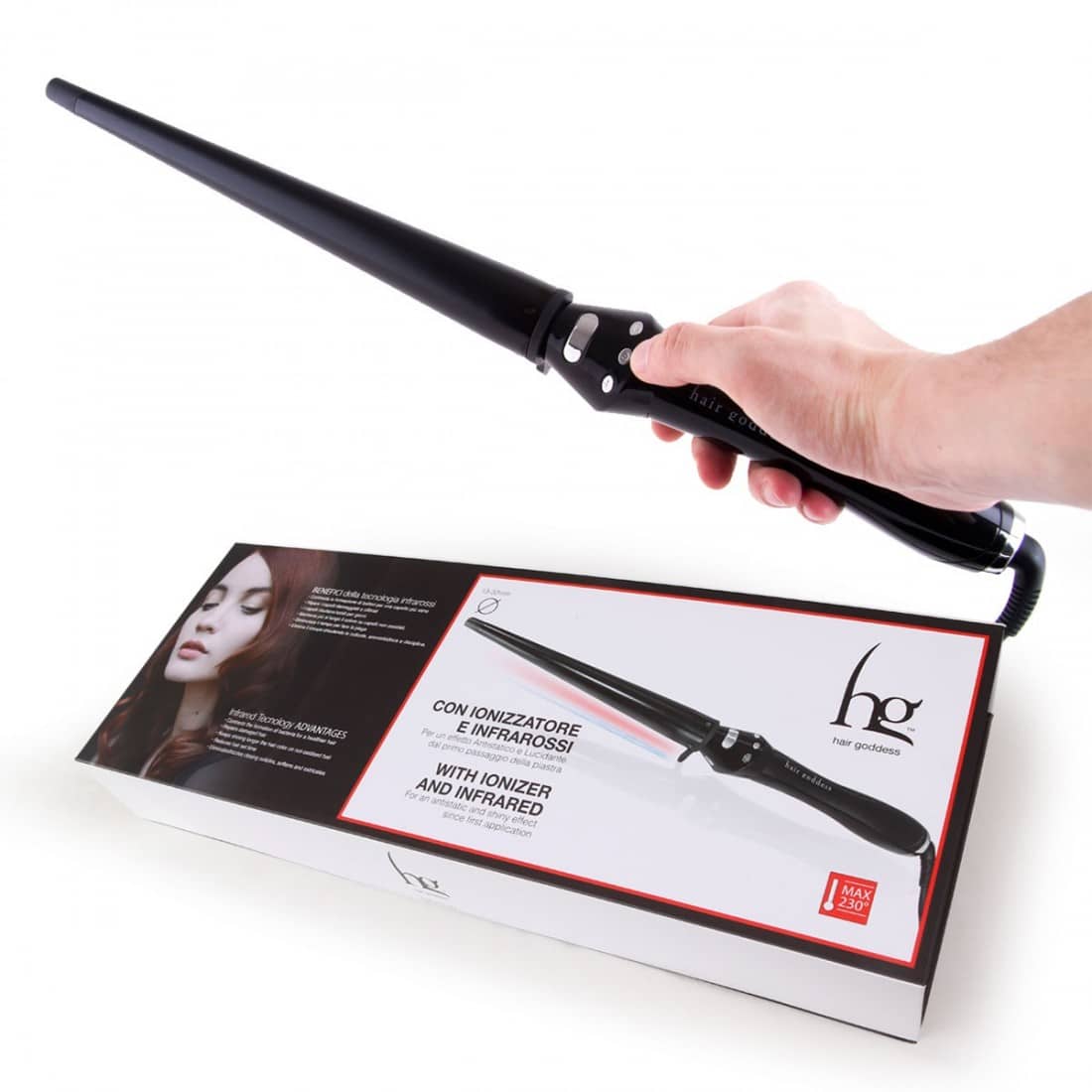 Ferro arricciacapelli Spectrum Cone Big Infrared 230°